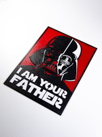 Табличка "I am your father" Дарт Вейдер (Darth Vader), пластик, 3D печать, 24х17см