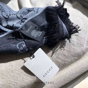 Шарф тёмно-серый от Gucci 00879c BP5-025735