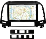 Магнитола для Hyundai Santa Fe 2006-2012 (рамка черная) - Vaycar VA23-0008-2K на Android 13, Быстрая, 2K QLED, CarPlay,4G SIM-слот