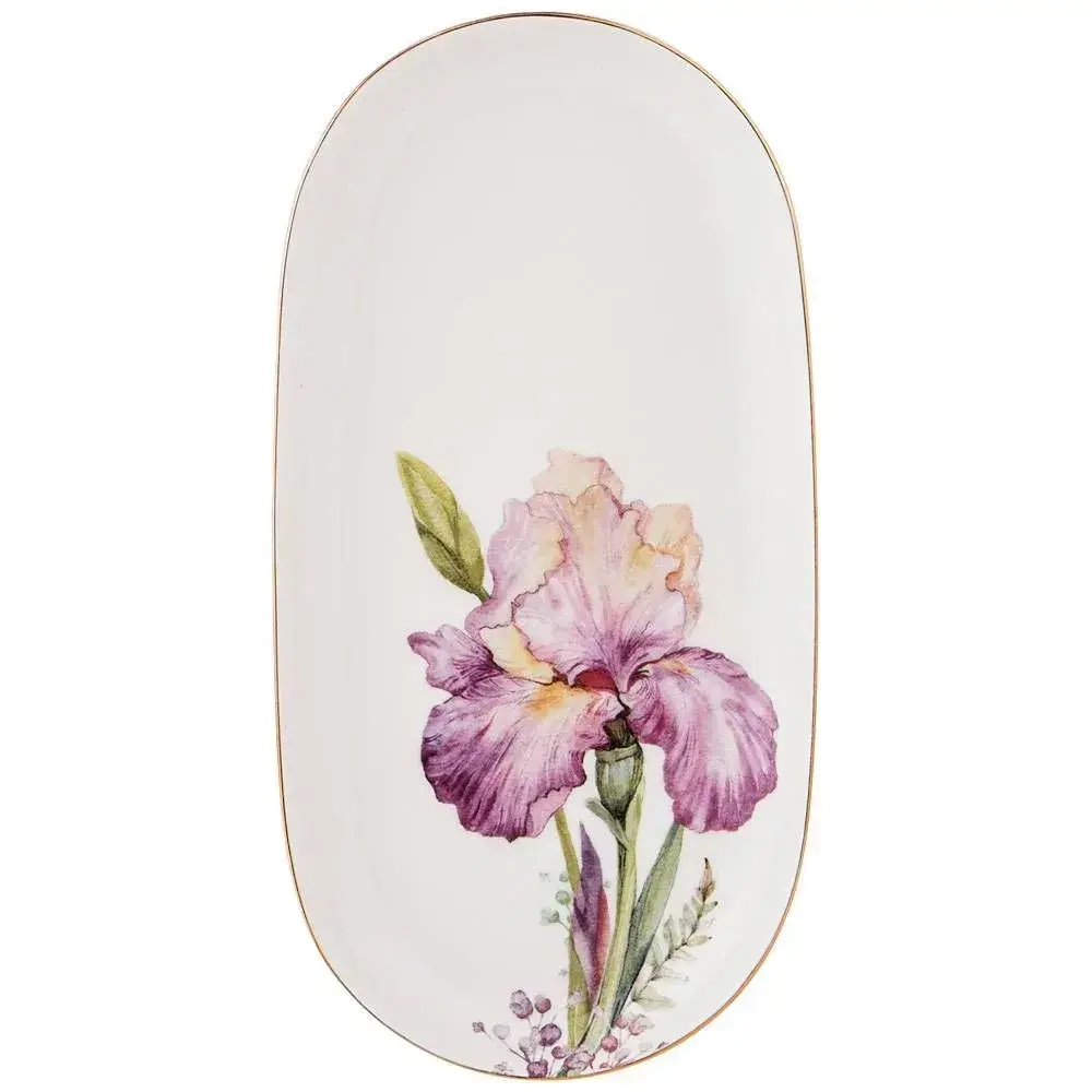 Блюдо овальное lefard irises 20,5 см