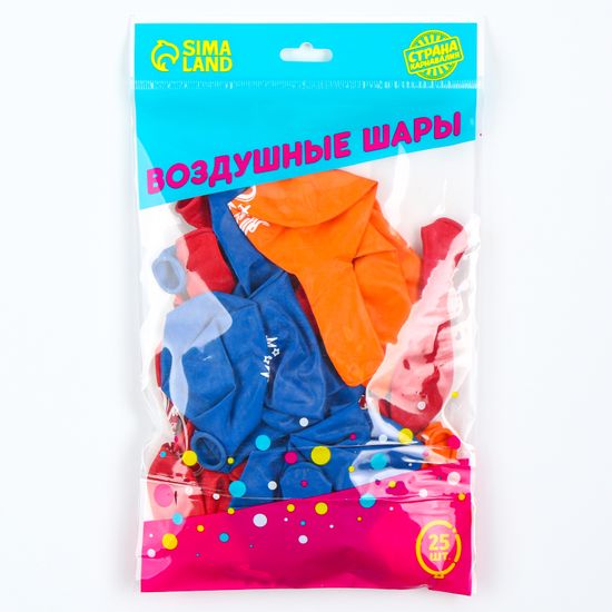 Воздушные шары 12"/30см "9 мая", 25 шт.