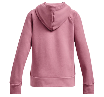 Кофта для девочки теннисная  Under Armour Girls' UA Rival Fleece Big Logo Hoodie - Розовый