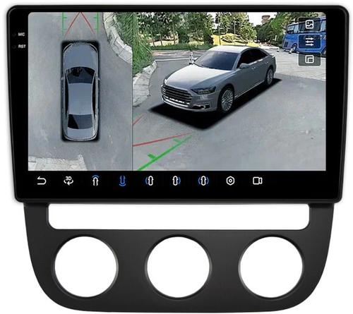 Магнитола для Volkswagen Jetta 5 2005-2010 (климат 1) - FarCar BX3228M-360 монитор 10.36" 2K QLED на Android 13, Быстрая, CarPlay, 4G SIM-слот, 4 камеры в комплекте