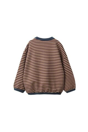 ZARA ТОЛСТОВКА В ПОЛОСКУ, СВЕТЛО-КОРИЧНЕВЫЙ