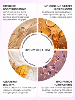 Оттеночная маска для волос «Пепельный»
