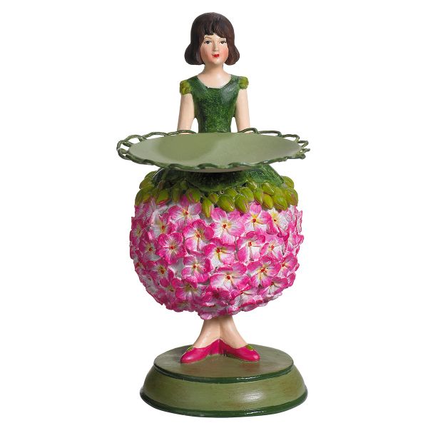 Фигурка декоративная Fiebiger Floristik: Blumenmädchen (цветочная фея) Герань l=14 см