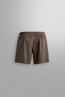 ZARA БАЗОВЫЕ СПОРТИВНЫЕ ШОРТЫ, СЕРО-КОРИЧНЕВЫЙ