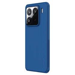Противоударный чехол синего цвета от Nillkin для Xiaomi 15 Pro, серия Super Frosted Shield Pro