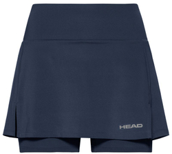 Юбка для девочки теннисная Head Club Basic Skort - dark blue