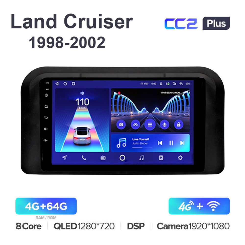 Teyes CC2 Plus 9"для Toyota Land Cruiser 1998-2002