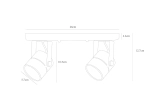 Спот Arte Lamp MIZAR A1311PL-2WH, 2хGU10