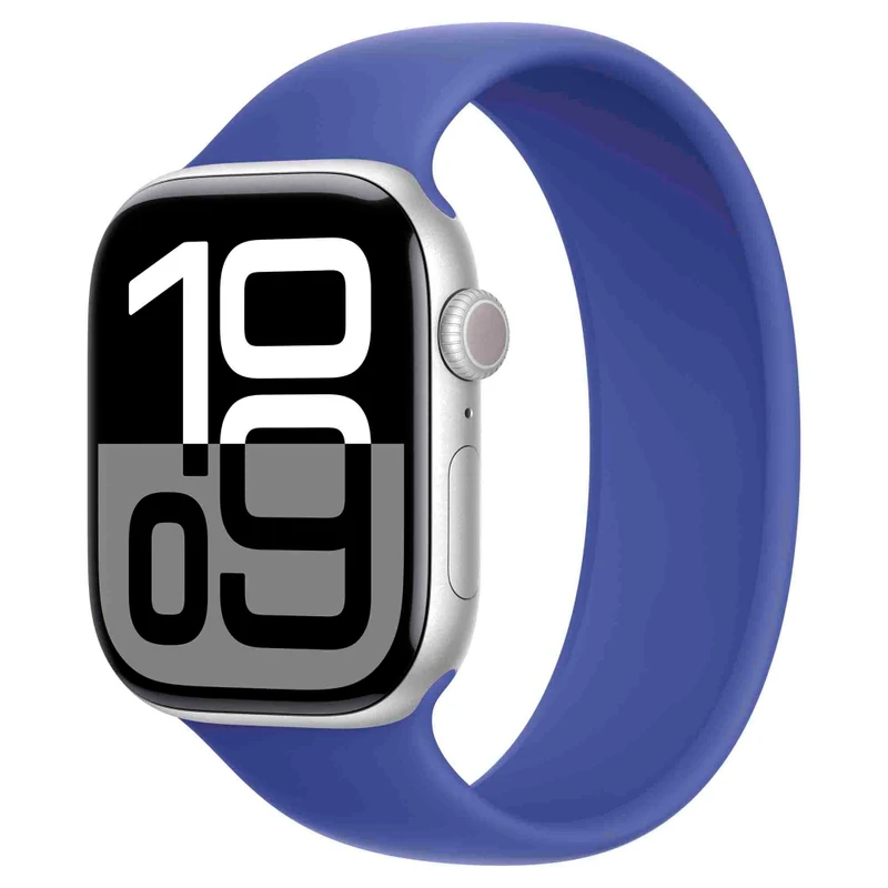 Умные часы Apple Watch Series 10 46mm Aluminum Case Silver with Lake Ultramarine Solo Loop M/L