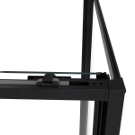 Душевой уголок Vincea Слим Софт (Slim Soft) VSR-1SS1014CLB, 1400*1000, черный, стекло прозрачное