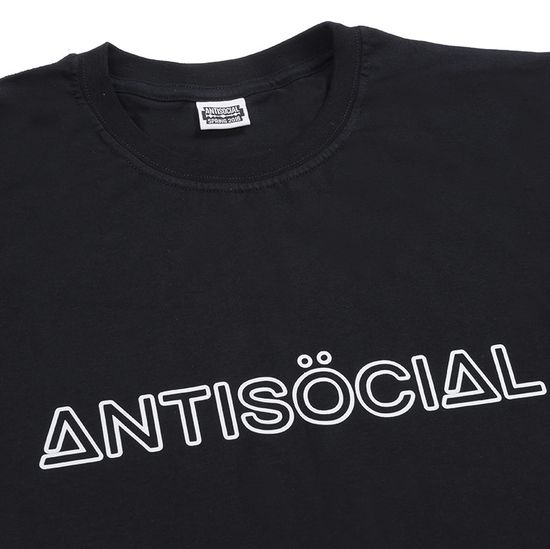 Футболка Antisocial Reflective Logo Black 2.0 (чёрный)