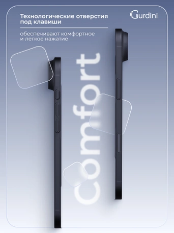 Чехол накладка iPhone 17 Air 6.5" Gurdini Super Slim 0.3 mm Midnight Blue