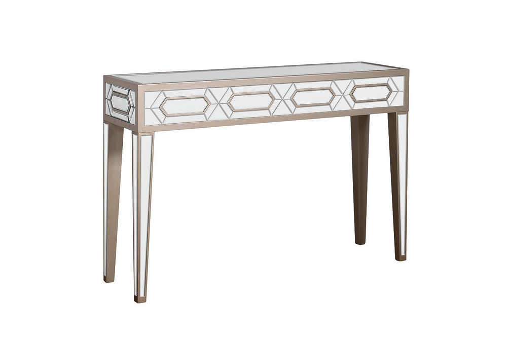 Консоль интерьерная 80x35x120см Garda Decor зеркальный фасад
