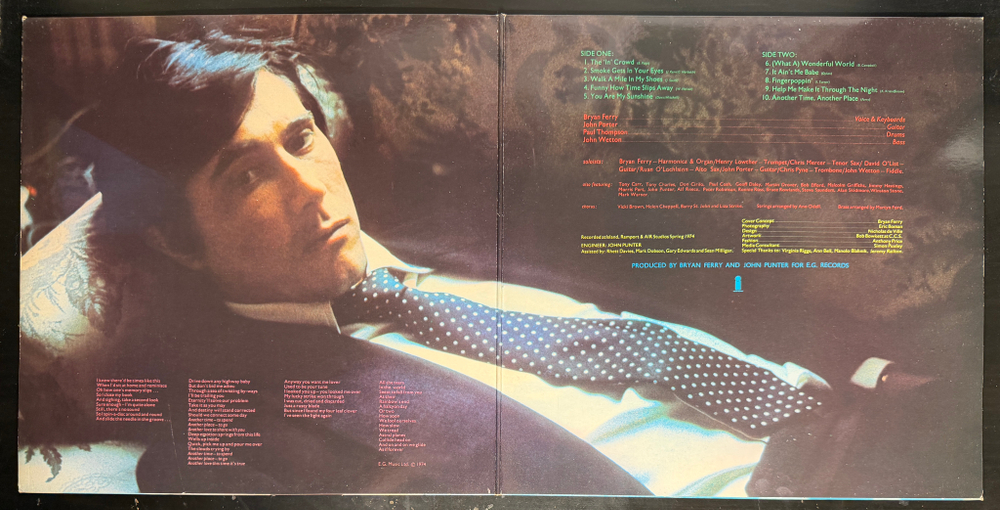 Bryan Ferry - Another Time, Another Place (Англия 1974г.)