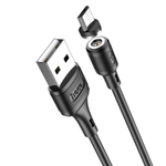 Кабель USB - microUSB HOCO X52 1м магнитный Black