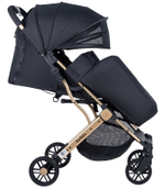 Kоляска детская прогулочная Farfello Comfy Go Comfort (Rose Gold Black/Чёрное Золото CG-401)