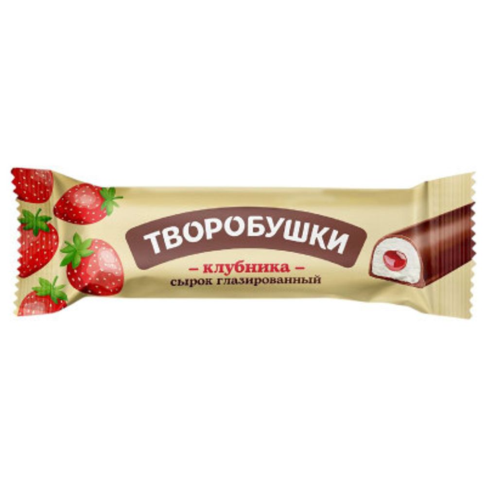 Сырок творожный глаз.клубника Азбука вкуса 20% 40гр