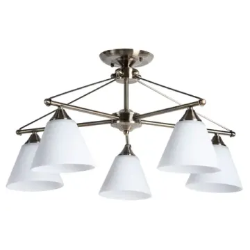 Потолочная люстра 5*Е27 A3208PL-5AB белый/бронза COPTER Arte Lamp