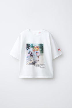 ZARA ФУТБОЛКА «ПЕППИ ДЛИННЫЙЧУЛОК» © ASTRID LINDGREN COMPANY, БЕЛЫЙ