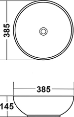 Раковина MELANA MLN-T4005-B1 СИНЯЯ