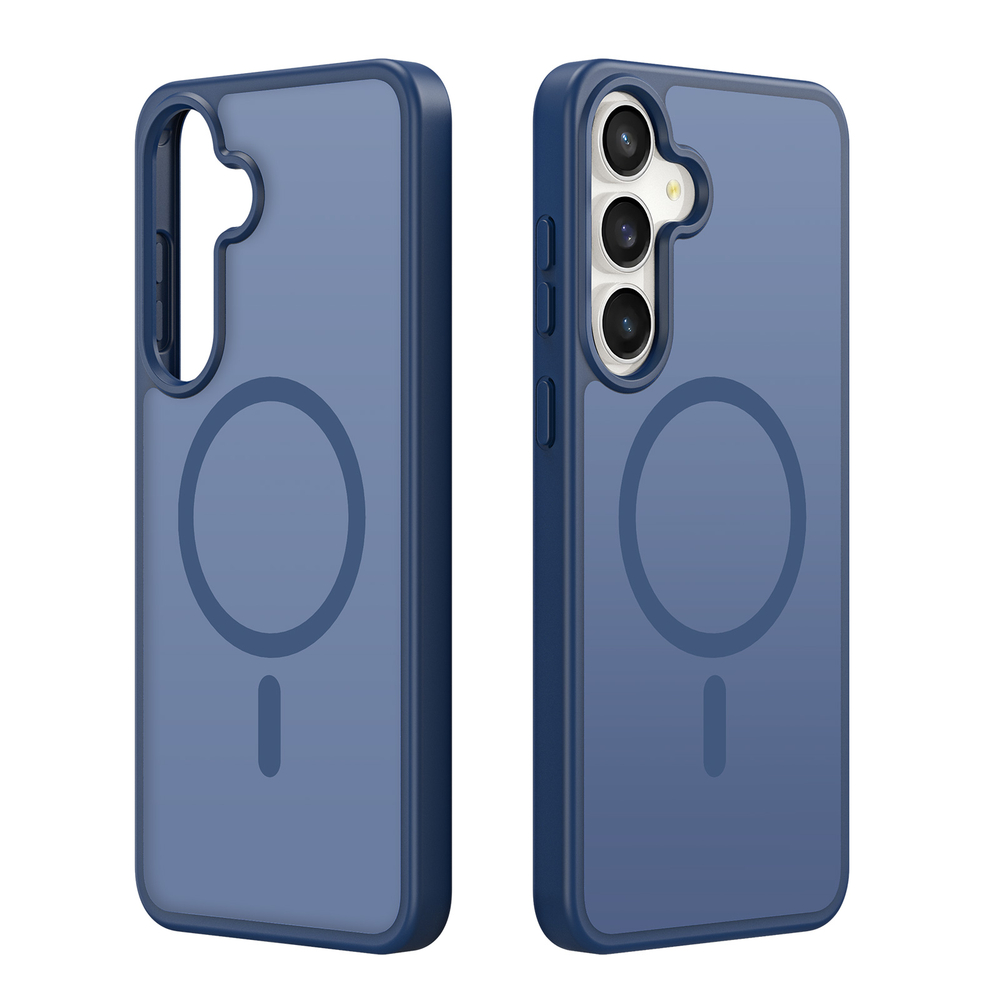 Матовый чехол темно-синего цвета с MagSafe для Samsung Galaxy S25 FE и S26 FE, серия Yind Series от Dux Ducis