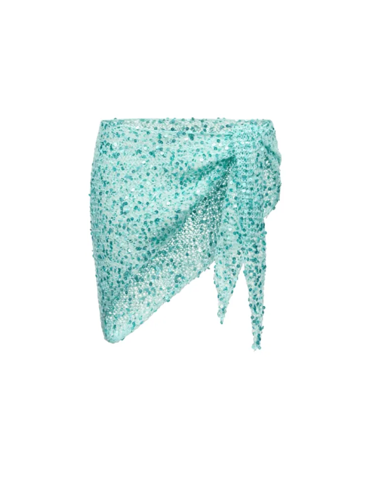 Платье вязаное Tiffany бирюзовый