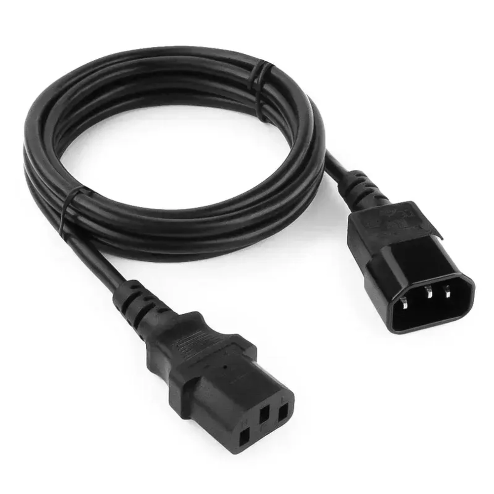 Кабель питания IEC320-C14/IEC320-C13, 220B, 10А, 1.8м