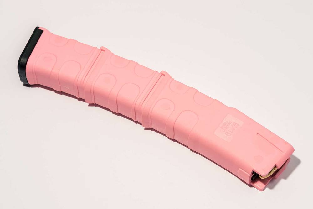 Магазин PufGun для Сайга-9, 9×19, 30 патронов, розовый