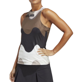 Женский топ теннисный Adidas Marimekko Tennis Tank Top - разноцветный/black