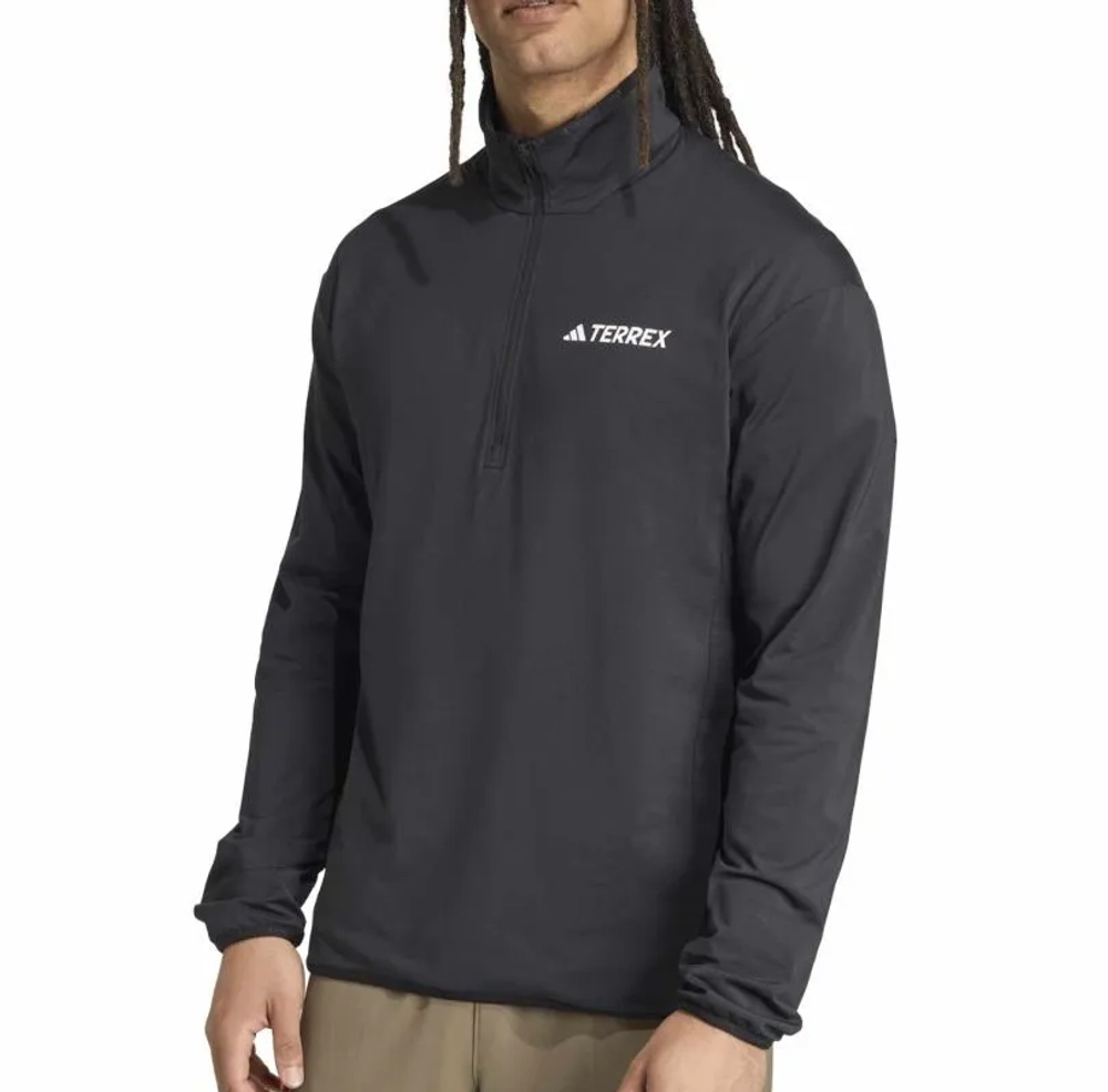 Мужская теннисная кофта Adidas Terrex Multi Climawarm Half Zip Tech - black