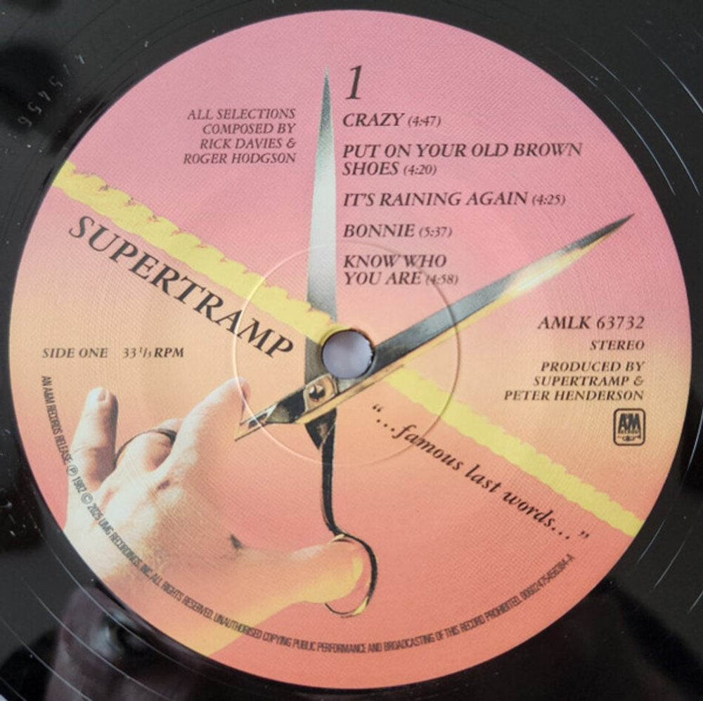 Supertramp / ...Famous Last Words… (LP)