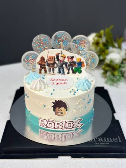 Торт на день рождение, торт на день рождение мальчика, торт Roblox