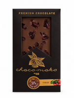 Шоколад темный с клюквой «choko-moko», 55 % какао, 100 г