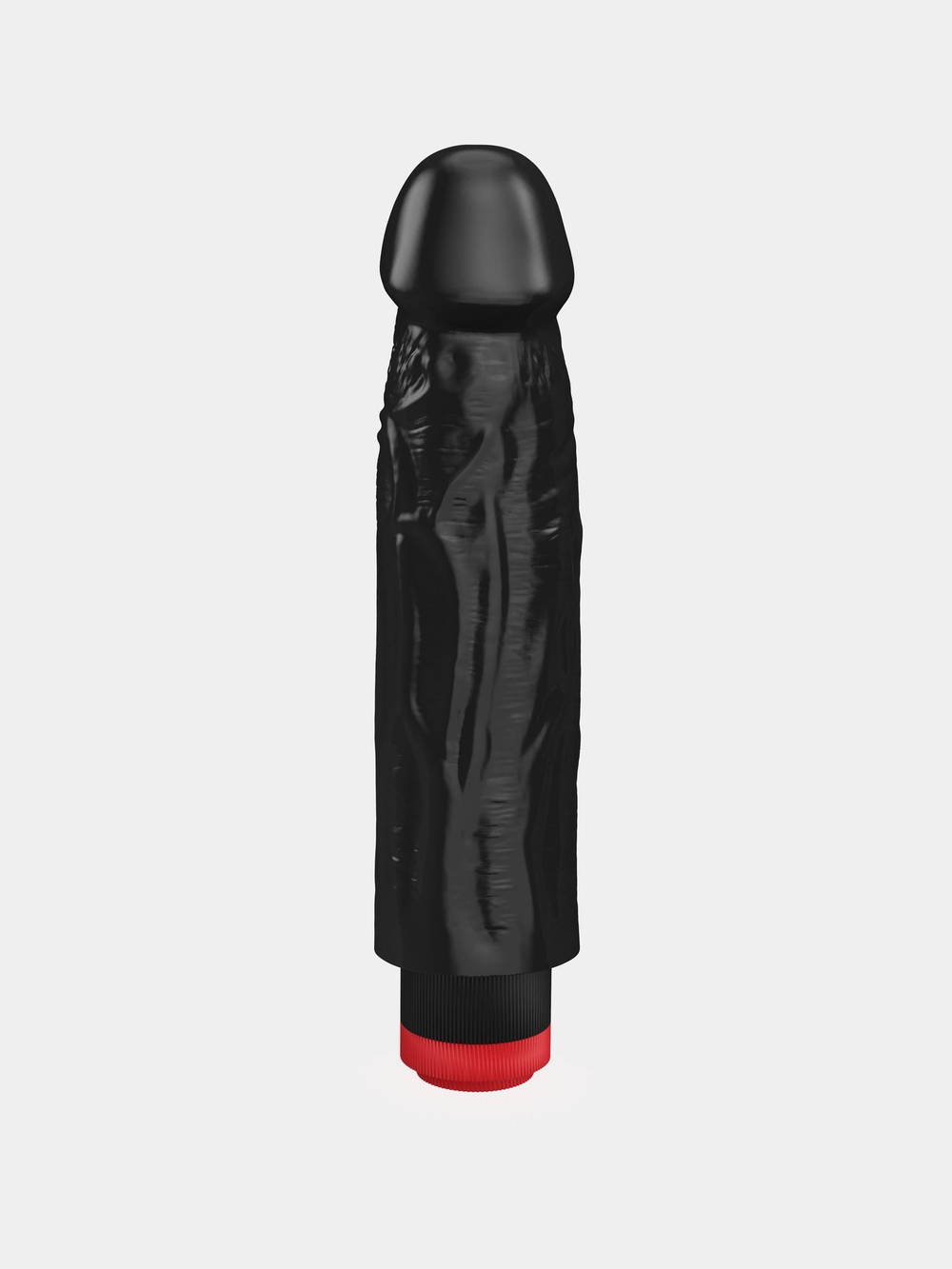 Вибратор-реалистик с крупными венками - 18,5 см.