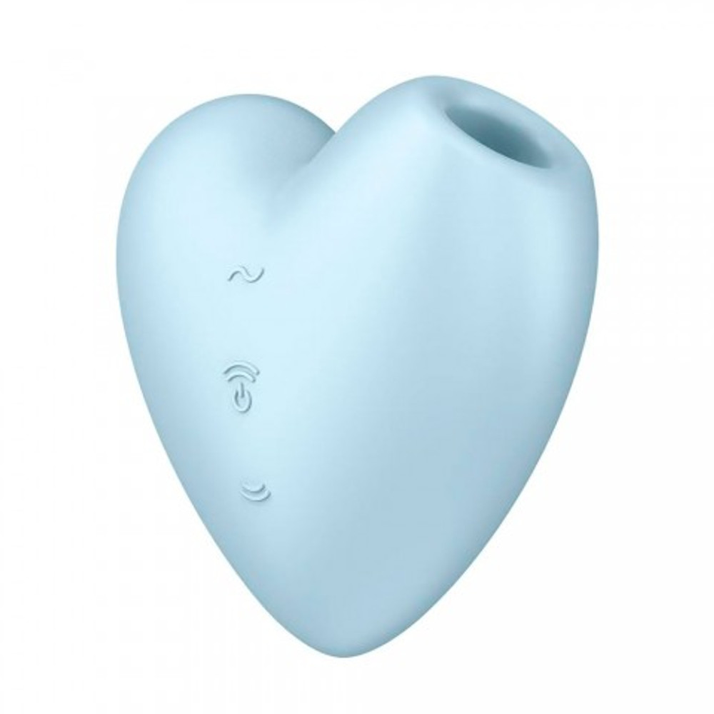 Вакуумно-клиторальный стимулятор Cutie Heart от Satisfyer, голубой