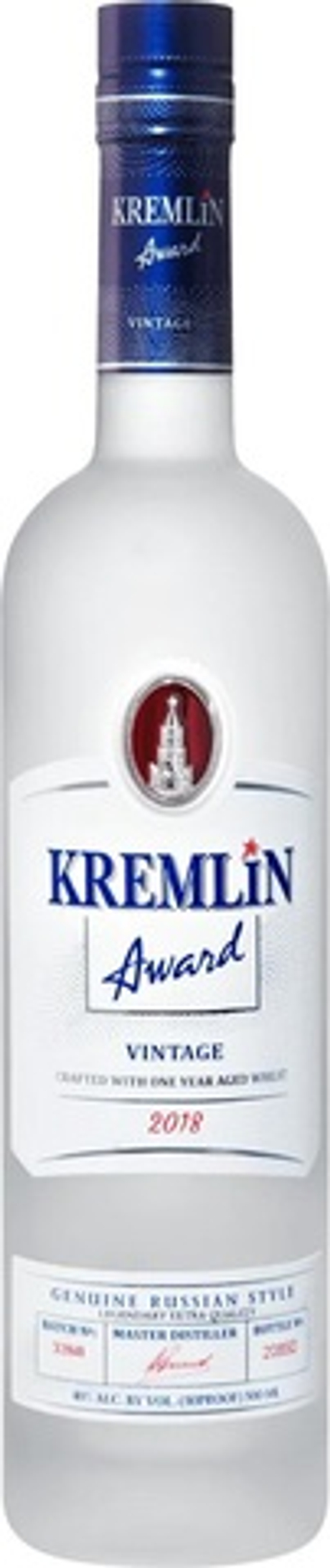 Водка Кремлин Эворд Винтаж