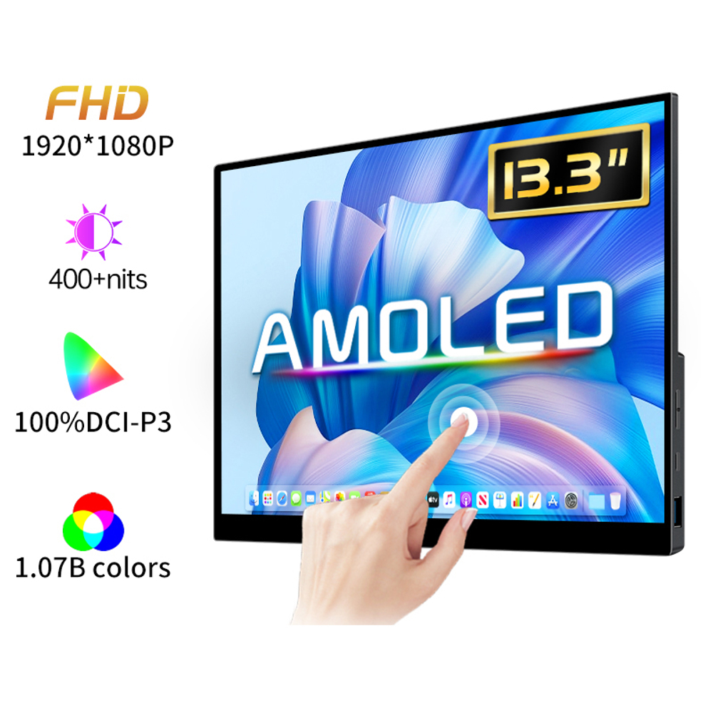 13.3" Портативный сенсорный игровой монитор VChance SF13TO 1920x1080, 60 Гц, OLED