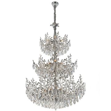 Люстра хрустальная подвесная 26*Е14 CL310261 хром Ritz Citilux