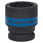 Головка торцевая ударная двенадцатигранная 3/4", 36 мм KING TONY 653036M
