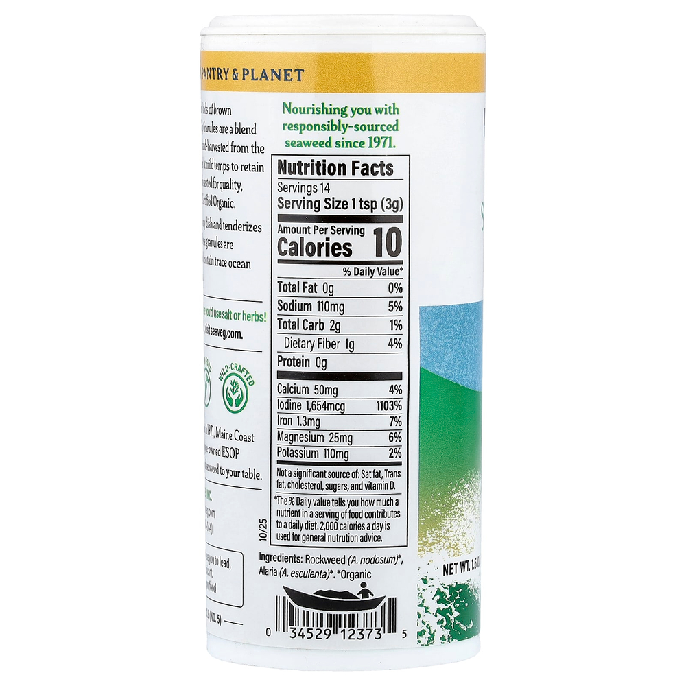 Maine Coast Sea Vegetables, Sea Seasonings®, смесь бурых водорослей, 43 г (1,5 унции)