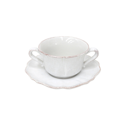 Чаша с блюдцем 400мл Casafina by Costa Nova im511-whi(sss02-00804a)