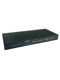 NEOMAX неуправляемый коммутатор NMS-124P-100-SR, 24 порта 100 Mbps, металл Rack