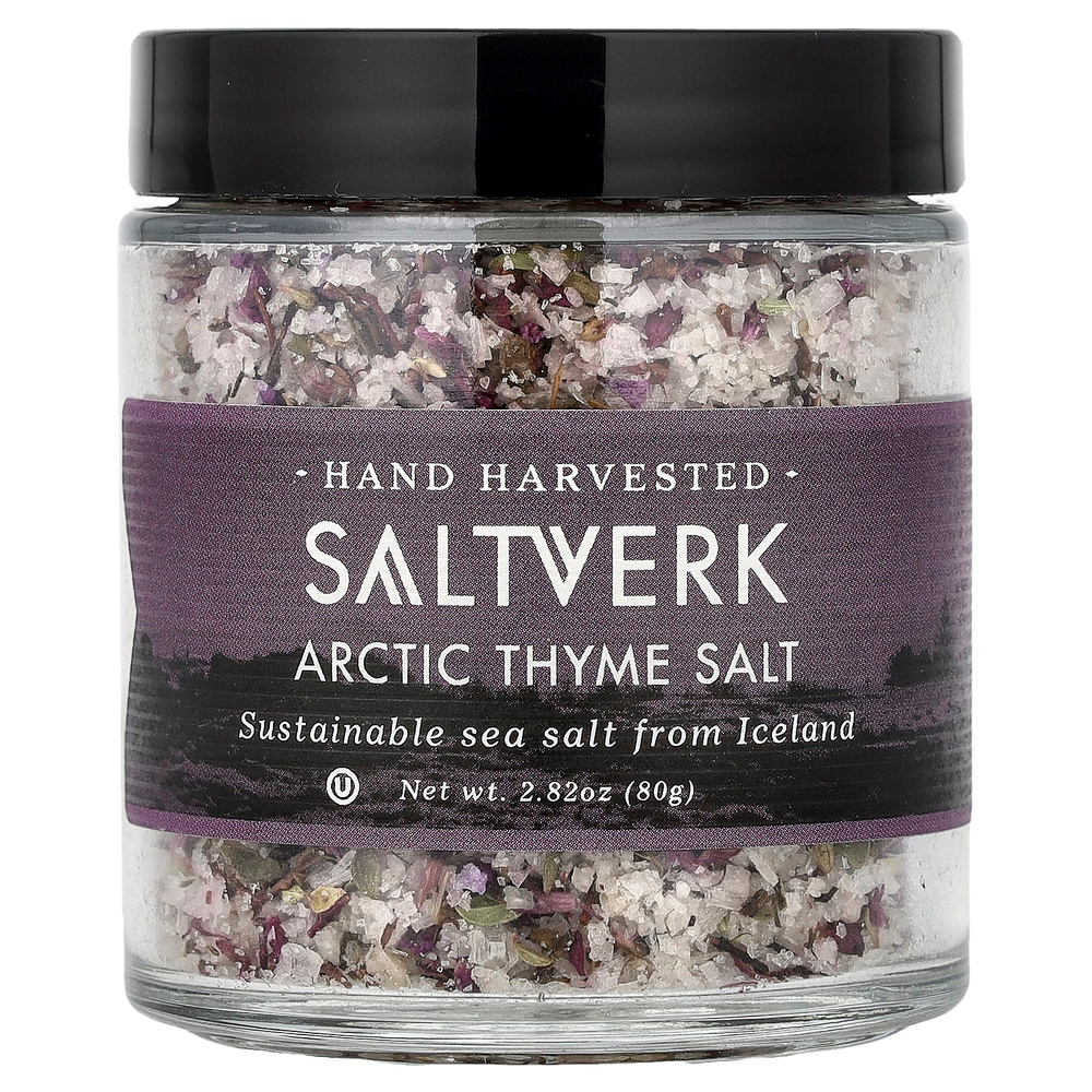 Saltverk, арктическая соль с чабрецом, 80 г (2,82 унции)