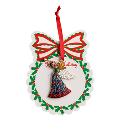 Украшение новогоднее 4.5см с подвеской Lamart Noel Ангел