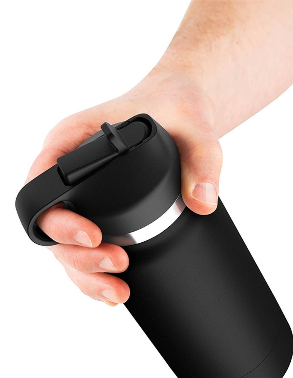 Мастурбатор 23,8см в чёрный фляге PipeDream PDX Plus Fap Flask Thrill Secret Stroker RD62920