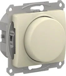 Светорегулятор поворотно-нажимной, 315 Вт Systeme Electric Glossa Бежевый GSL000230