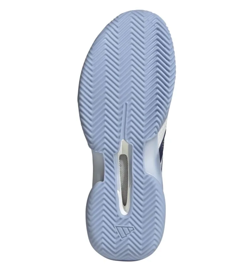 Женские теннисные кроссовки Adidas Barricade 14 W CL - cloud white/cyber metallic/dark blue